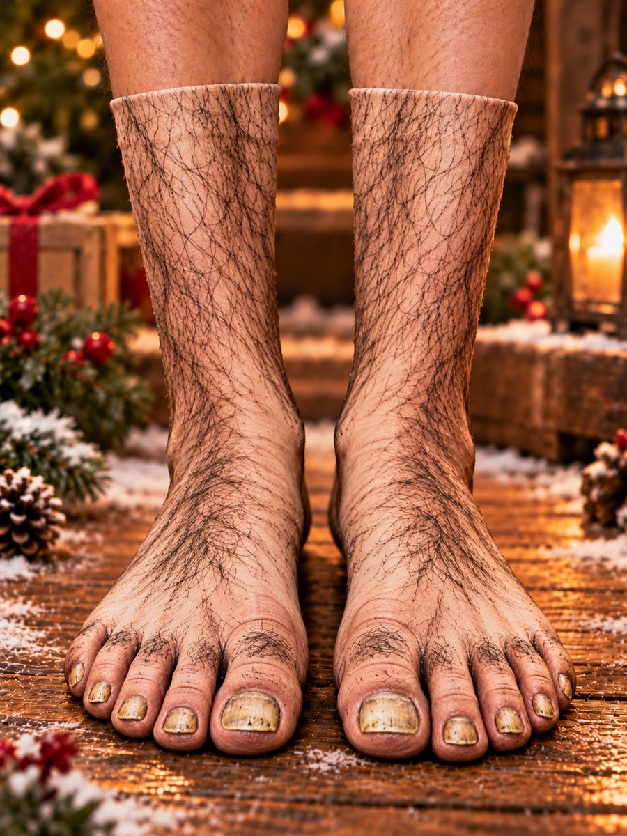 3D Wild Feet Christmas Creature Illusion Socks – Funny Costume Gift for Kids & Adults