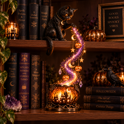 🔥😍Spooky Cascade Shelf Light – Halloween Bookcase Accent
