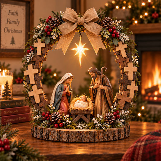 ✝️Bethlehem’s Guiding Star | Lighted Nativity Tabletop Decor