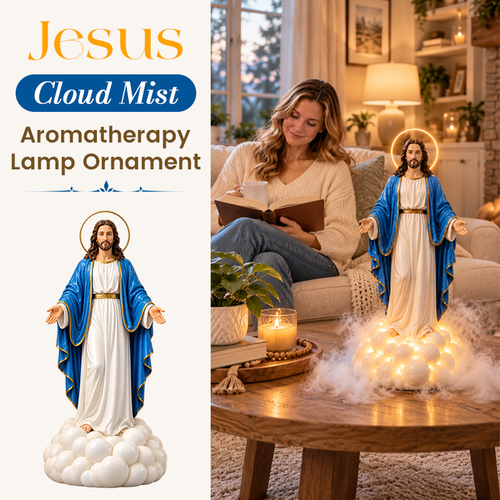 🙏 Jesus Cloud Mist Aromatherapy Lamp – Faith-Filled Ambient Decor!