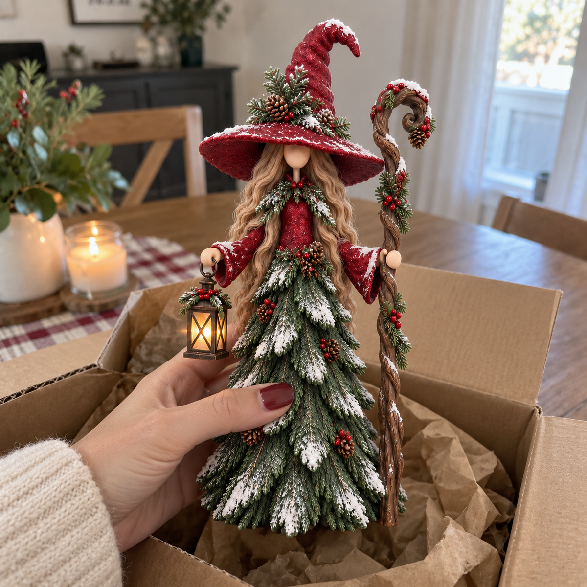 Phone-style unboxing photo of Lantern Keeper