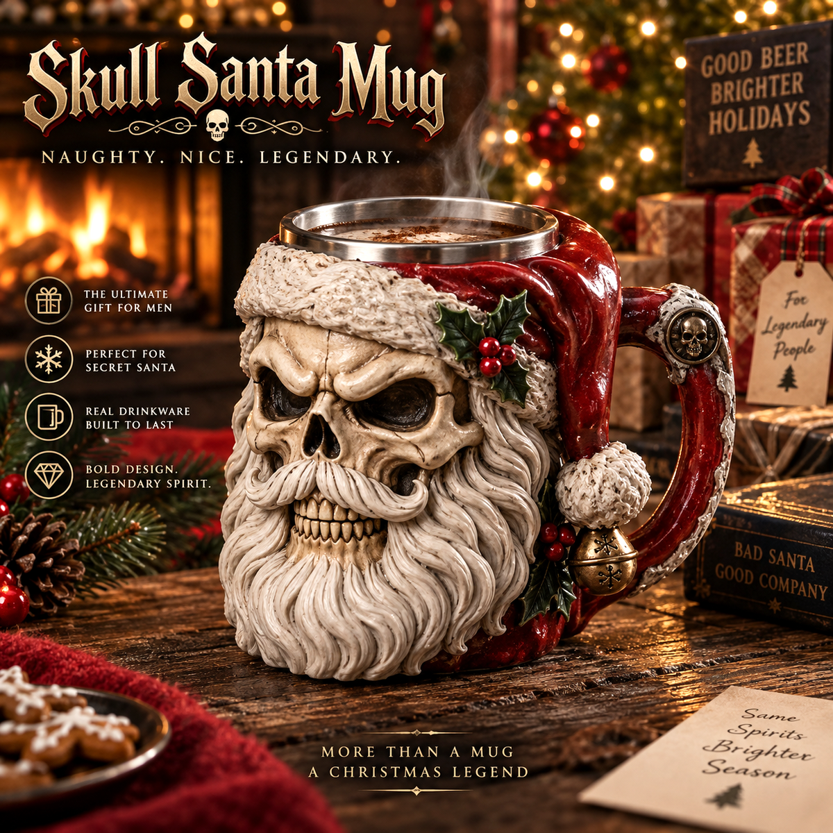 🔥😍Dark Holiday Legends Mug Collection💀🎅