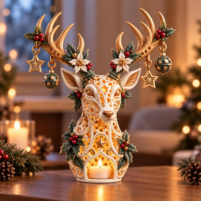 🔥Starlit Reindeer Christmas Candle Holder