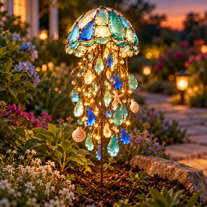 🔥🪼Solar Jellyfish Garden Lights – Ocean-Inspired Outdoor Decor