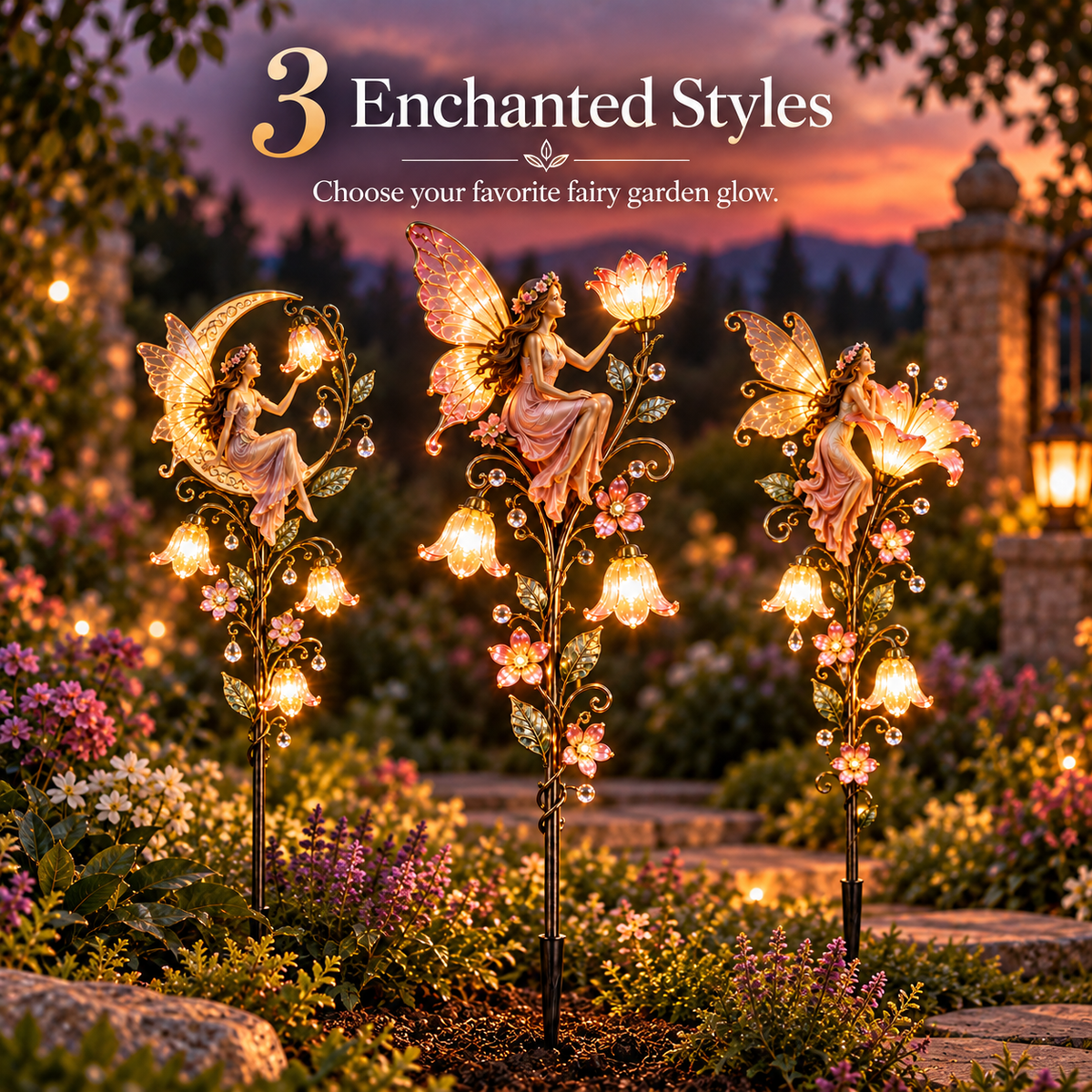 ✨🧚‍♀️Enchanted Fairy Solar Garden Stake Light