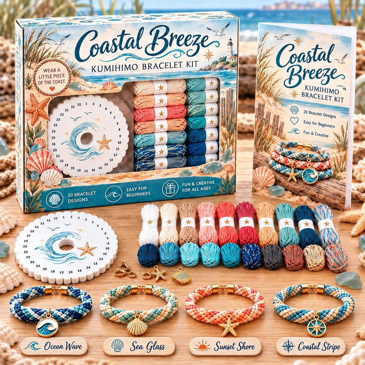 🌸Cottage Bloom Bracelet-Making Kit – ✨Beginner DIY Friendship Bracelet Craft Set