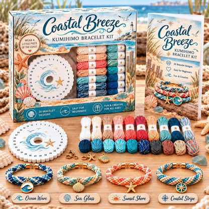 🌸Cottage Bloom Bracelet-Making Kit – ✨Beginner DIY Friendship Bracelet Craft Set