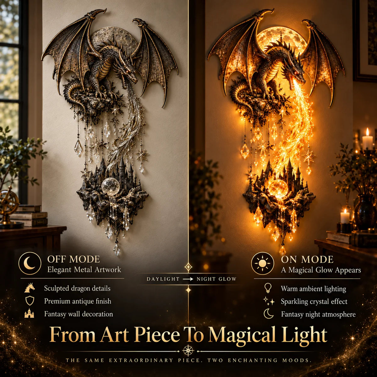 🐲Limited Edition Dragonfire Awakening Wall Decor-✅Easy to assemble ✅Sturdiness