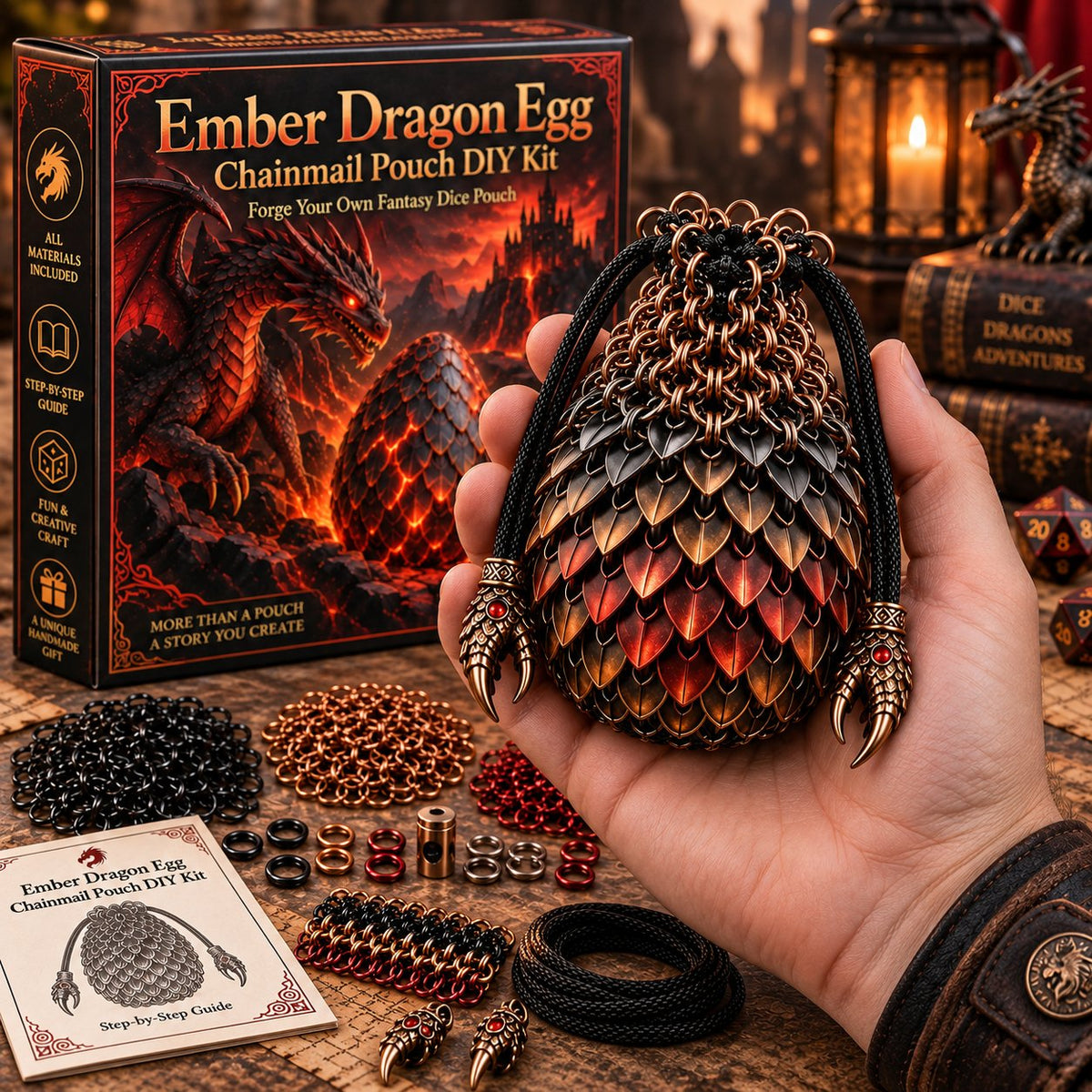 Ember Dragon Egg held in hand