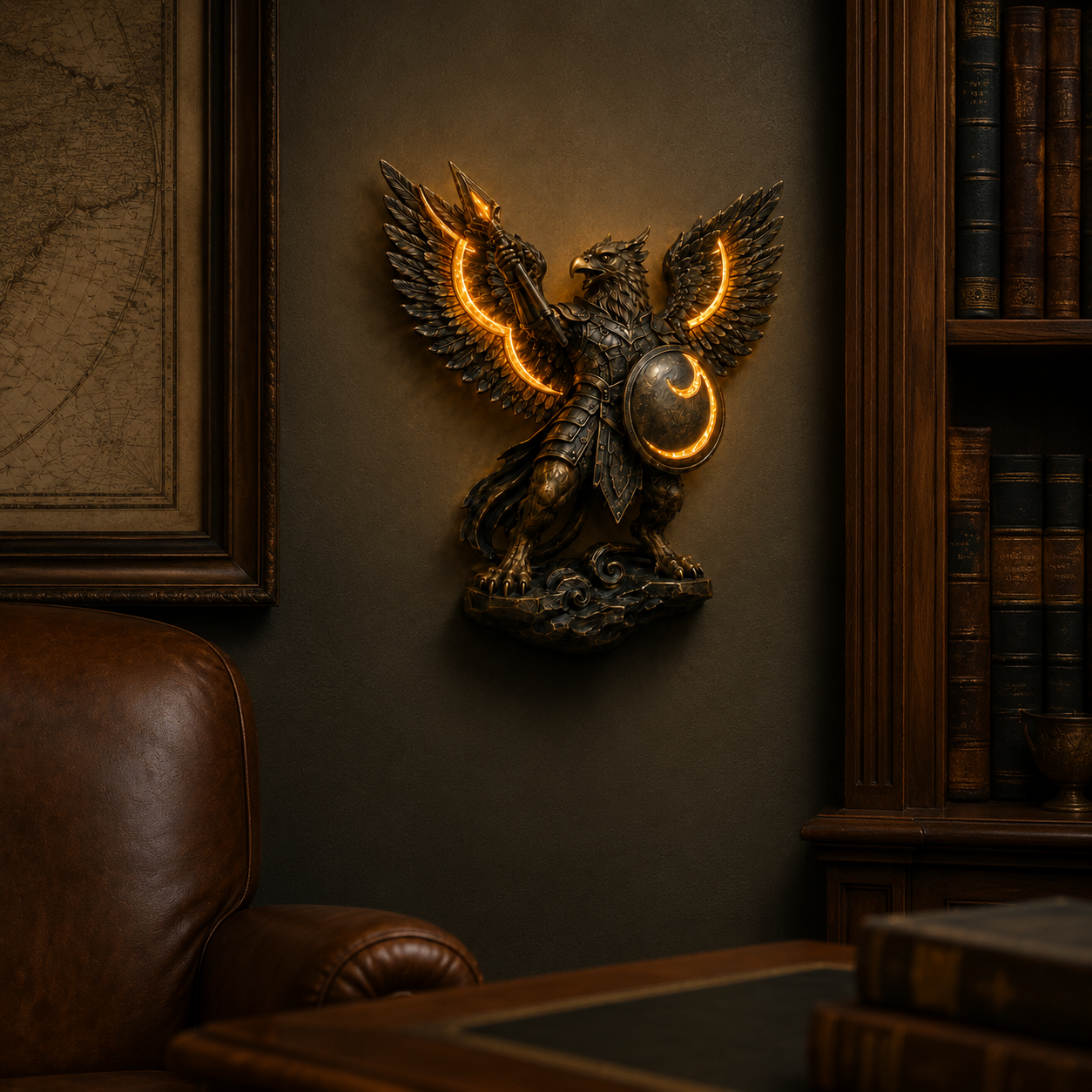 2027 Nestmiro®  Guardians of the Eternal Flame Sculptural Wall Light Collection