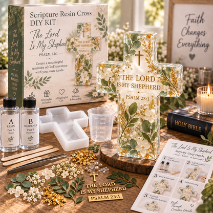🔥😍Psalms of Hope & Strength – DIY Cross Craft Kit✝️