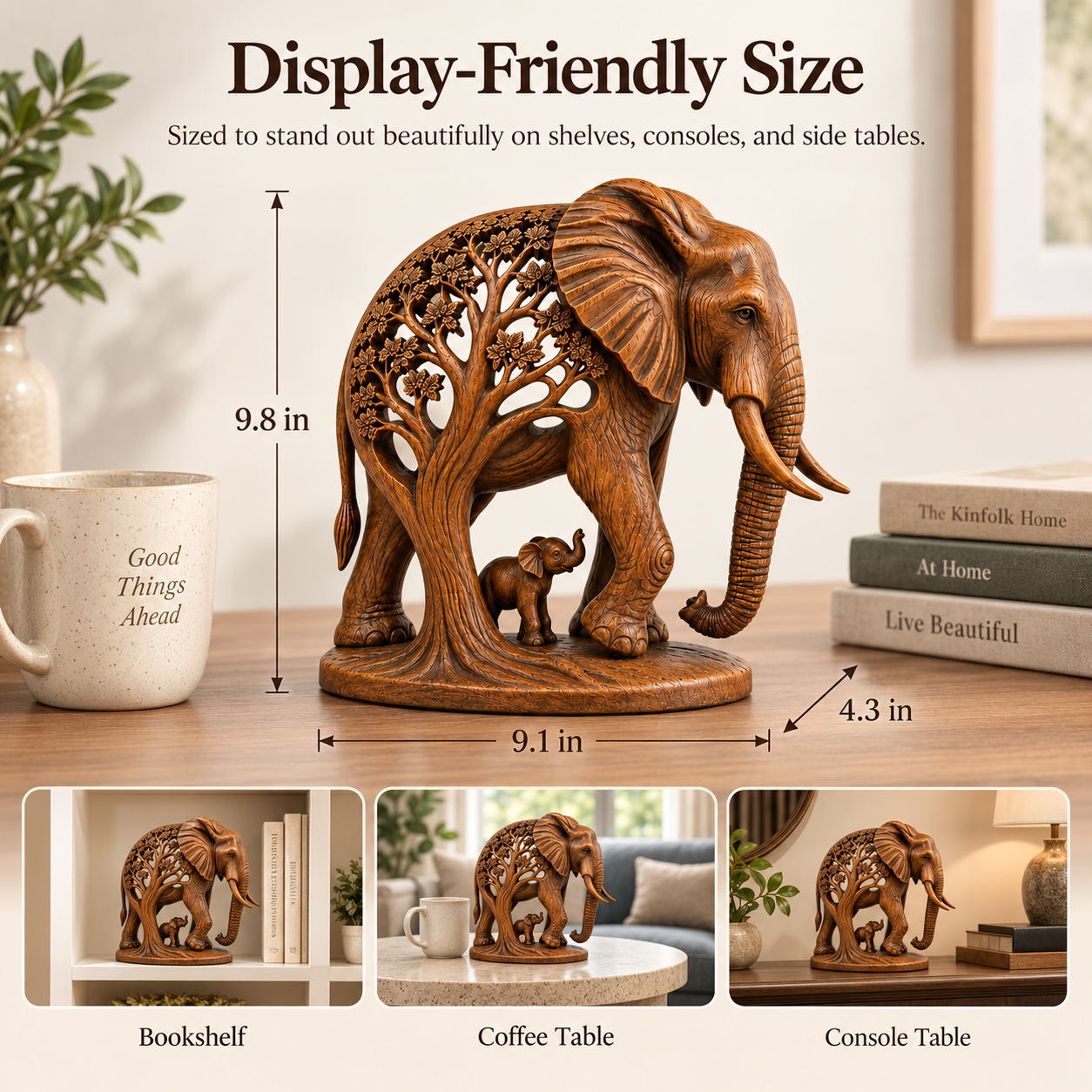 Elephant Family Tree Sculpture