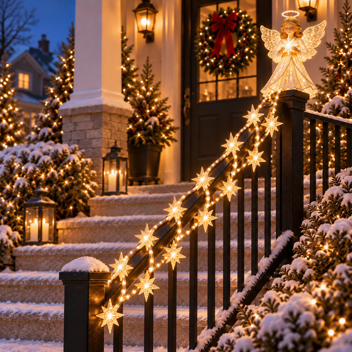 🎄✨Christmas Cascade Railing Lights