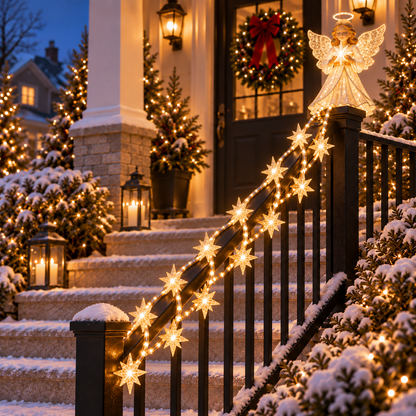 🎄✨Christmas Cascade Railing Lights
