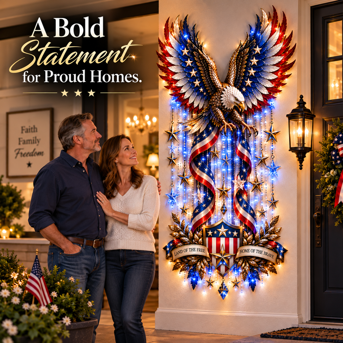 🦅American Glory Cascade - 🏠Let Freedom Light Your Home