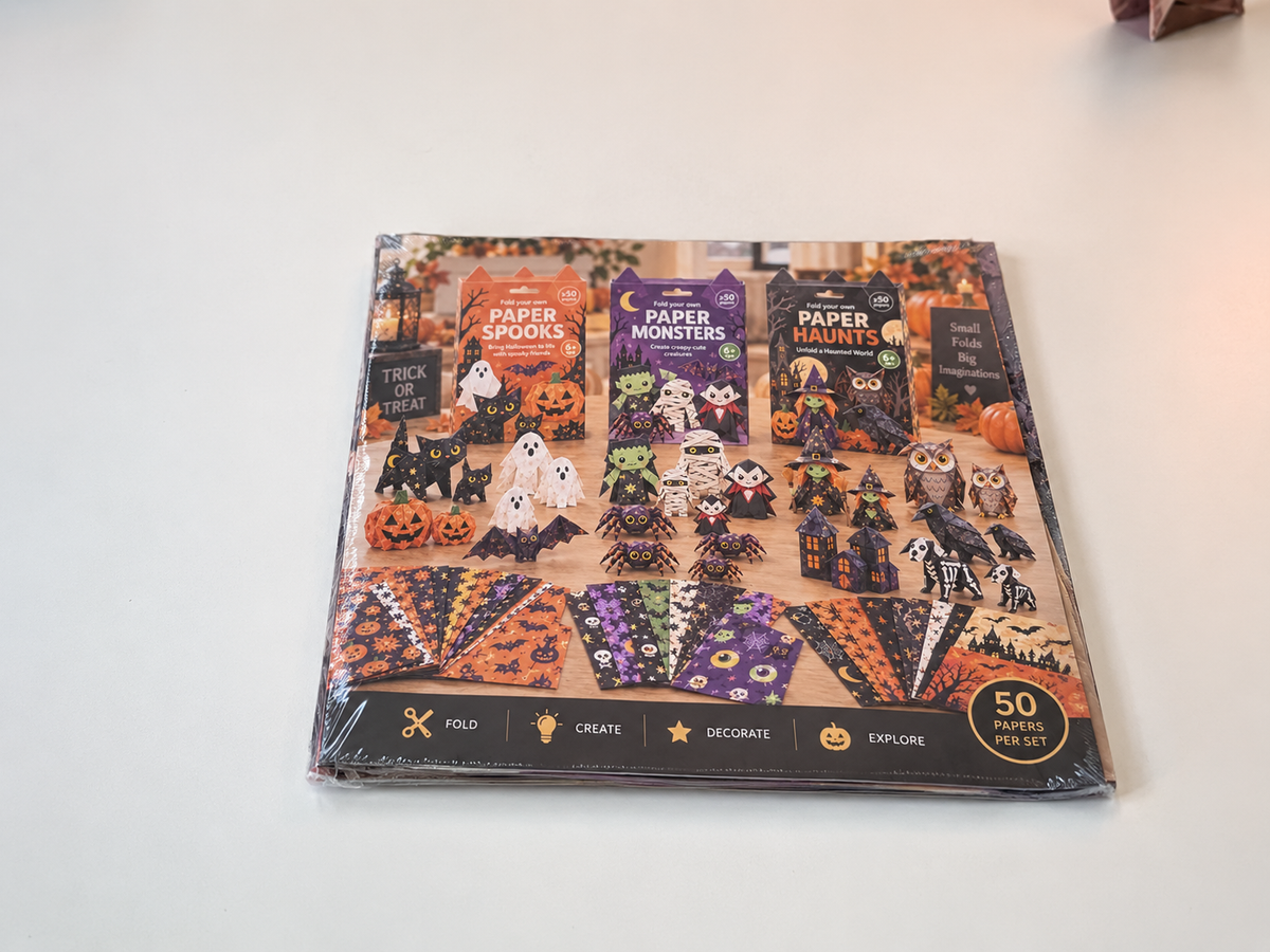 🧘Relaxing & Beginner-Friendly- 🎃DIY Halloween Paper(💕Step-by-Step Guide Included)