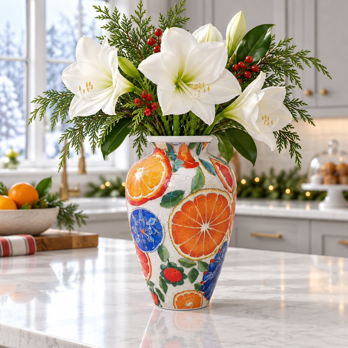 🧩3D Puzzle Vase for Flowers-🎁The Christmas gift that becomes part of their home.