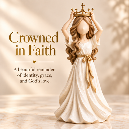 👑✝️She Wears Her Crown in Faith™ Inspirational Figurine
