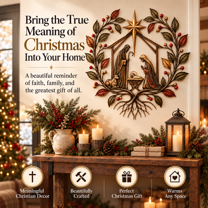 ✝️🌿Bethlehem Blessing Nativity Tree of Life Wall Decor