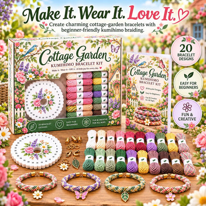 🌸Cottage Bloom Bracelet-Making Kit – ✨Beginner DIY Friendship Bracelet Craft Set