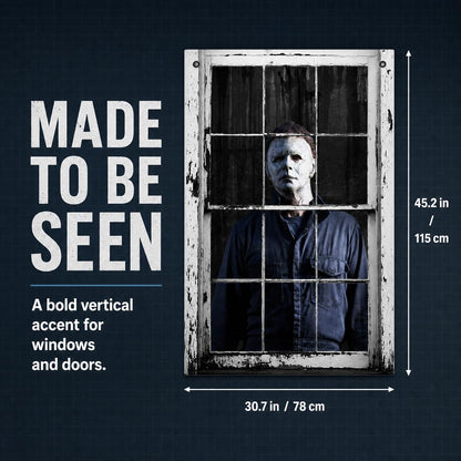 👁️Creepy 3D Halloween Window Poster – The View Your Neighbors Won’t Forget