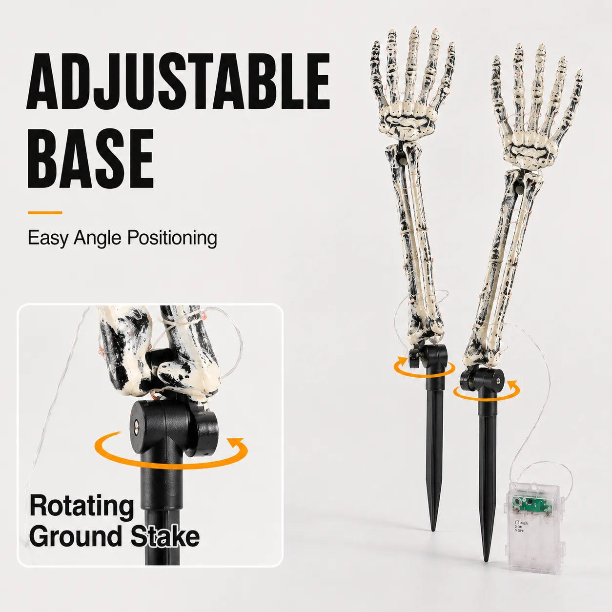💀Skeleton Hand Lights — Give Your Halloween Path a Spooky Glow!🎃✨