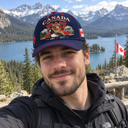 🔥😍Canada 160th Anniversary 1867–2027 – Heritage Embroidered Cap🍁