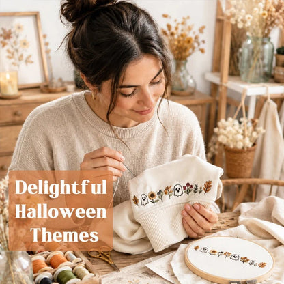 💥 LAST DAY 49% OFF - 🎃🪡 2026 Fellime®Spooky Stitch Halloween Pattern Pack