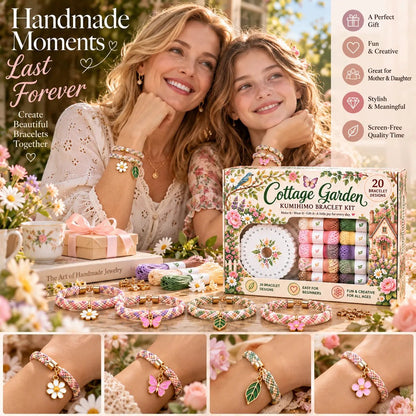 🌸Cottage Bloom Bracelet-Making Kit – ✨Beginner DIY Friendship Bracelet Craft Set