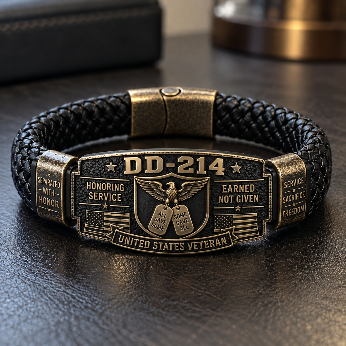 us100% Handmade DD-214 Veteran Honor Bracelet(𝐂𝐡𝐚𝐝 𝐒𝐦𝐢𝐭𝐡 𝐇𝐚𝐧𝐝𝐦𝐚𝐝𝐞®)