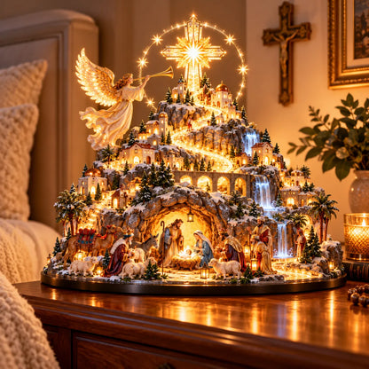Bethlehem Mountain Glow™ | Illuminated Nativity Christmas Village