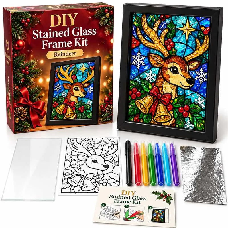 🔥😍Make Your Own Holiday Window Art | Festive DIY Frame Craft Kit