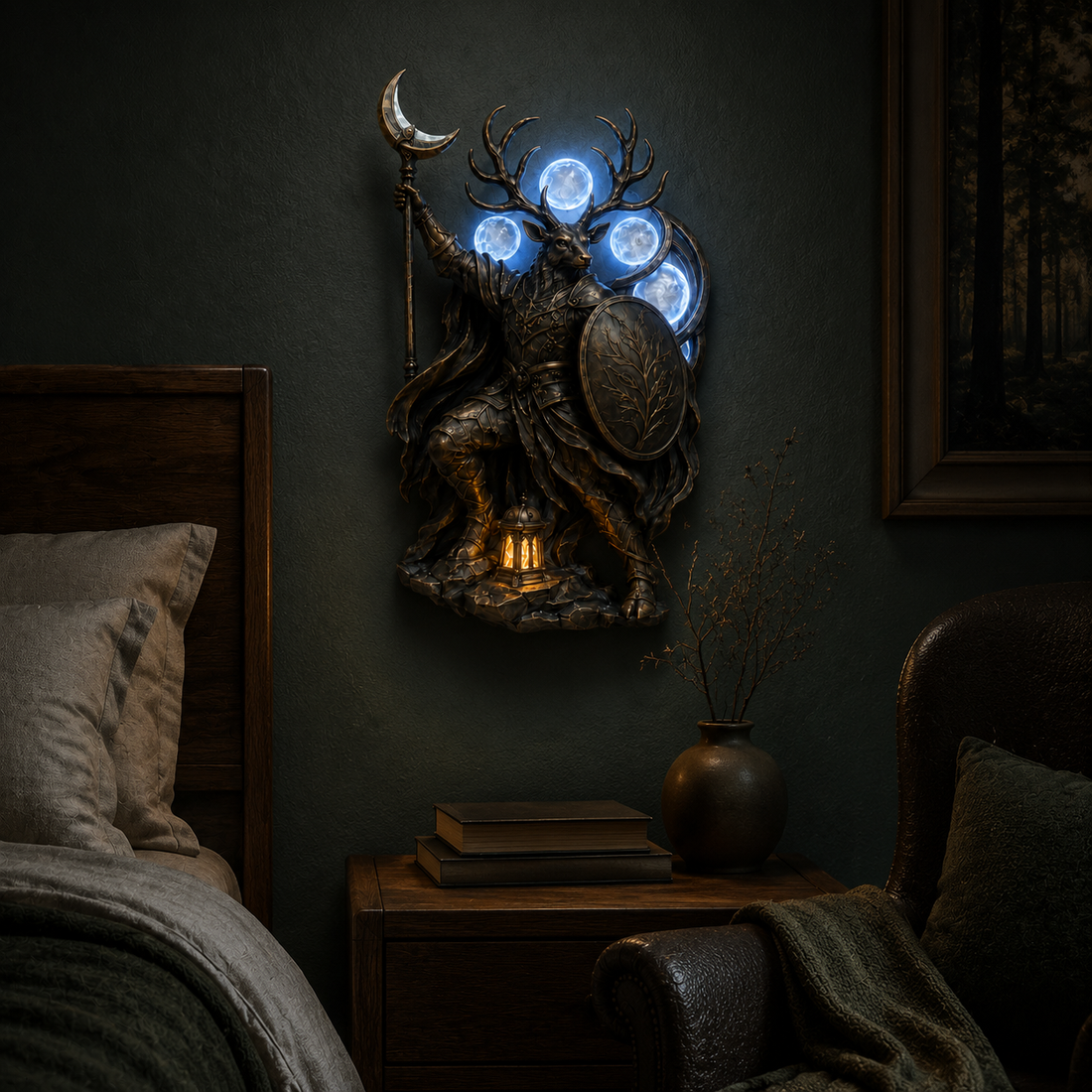Guardian wall light in an entryway