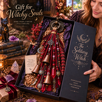 ⭐2026 USA Sale: Up to 50% OFF -🔮Witchy Door Charm - Bells, Crystals & Celestial Hanging Decor