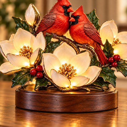 ✨Cardinal Whispers™ – Red Cardinal Floral Blessing Keepsake Figurine