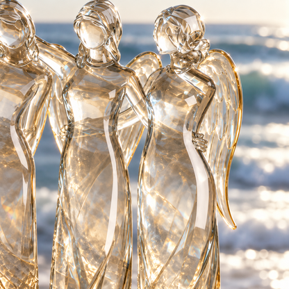 👩🏻‍🤝‍👩🏻Sisters by My Side, Celebrates Friendships Three Sisters Sculpture