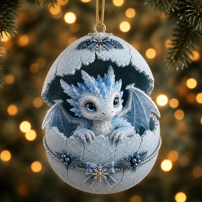 🐉 Hatch a Little Christmas Magic-Dragon Egg Christmas Ornament