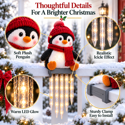 2027 Nestmiro® Christmas Glow Friends Icicle Railing Lights