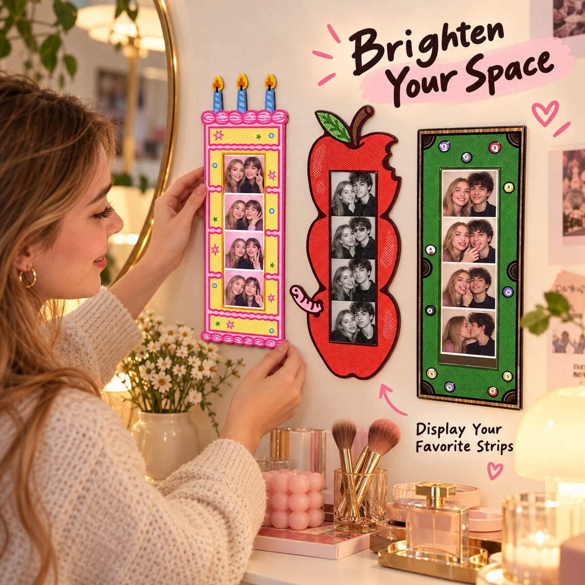 🔥Photo Strip Display Frame – Turn Special Moments into Wall Décor