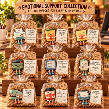 🔥😍Tiny Desk Friends, Big Encouragement🎁Fun Coworker Gift Set