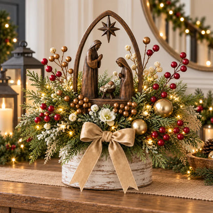 🌸Holy Night Christmas Nativity Display