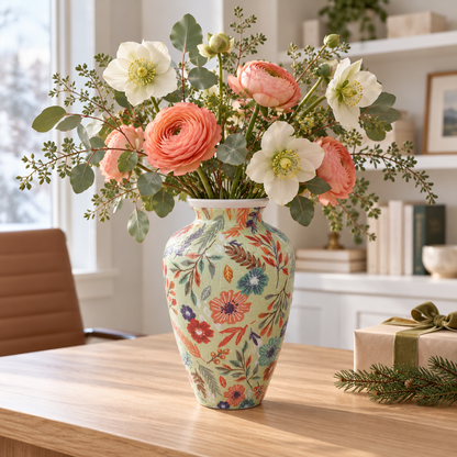 🧩3D Puzzle Vase for Flowers-🎁The Christmas gift that becomes part of their home.