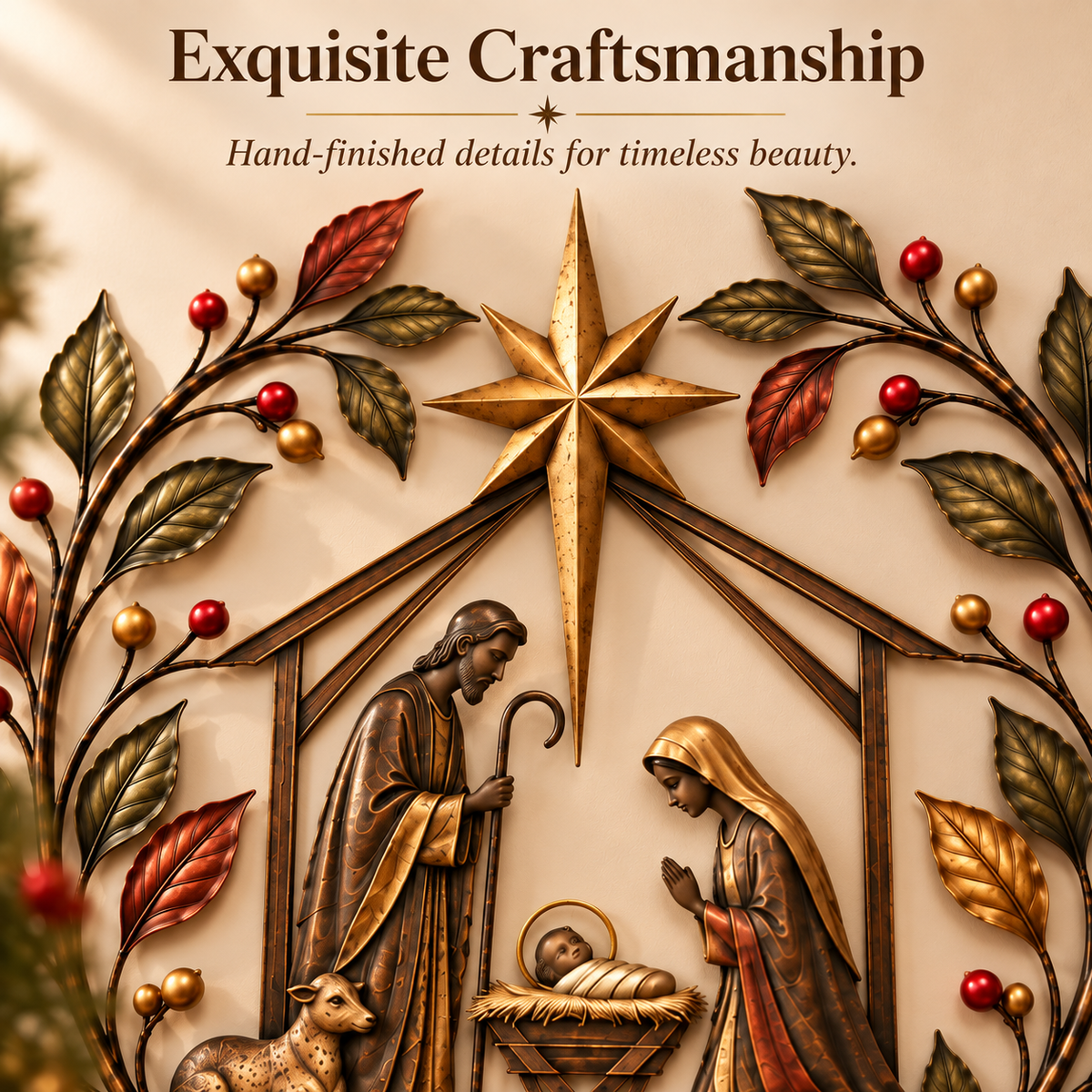 ✝️🌿Bethlehem Blessing Nativity Tree of Life Wall Decor