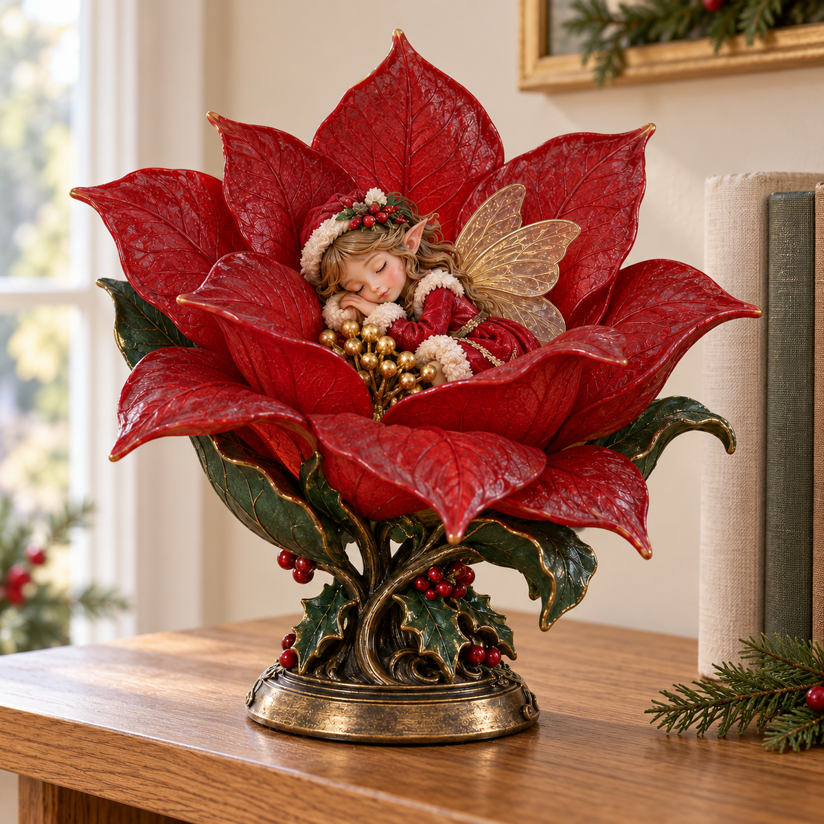 ✨🌺Christmas in Bloom – Lighted Fairy & Flower Cottage Collection