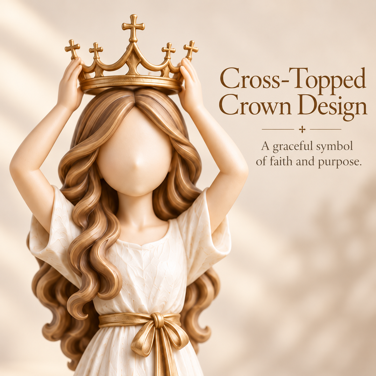 👑✝️She Wears Her Crown in Faith™ Inspirational Figurine