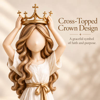 👑✝️She Wears Her Crown in Faith™ Inspirational Figurine