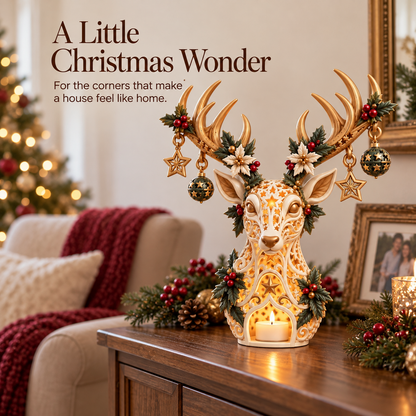 🔥Starlit Reindeer Christmas Candle Holder