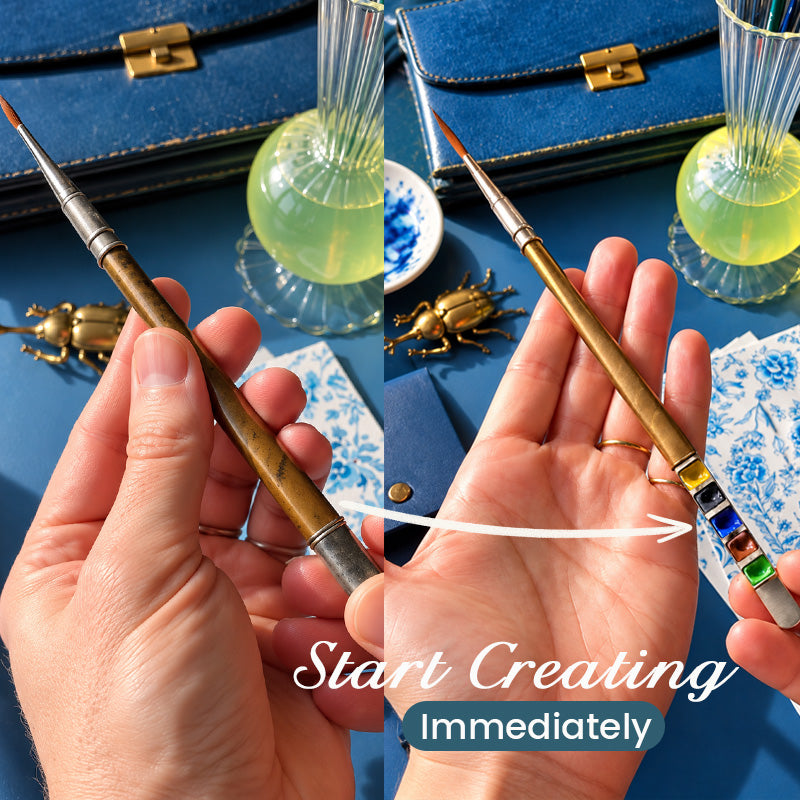 🎨Pocket Art Studio – Portable Paintbrush & Paint Set