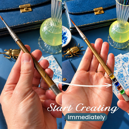 🎨Pocket Art Studio – Portable Paintbrush & Paint Set