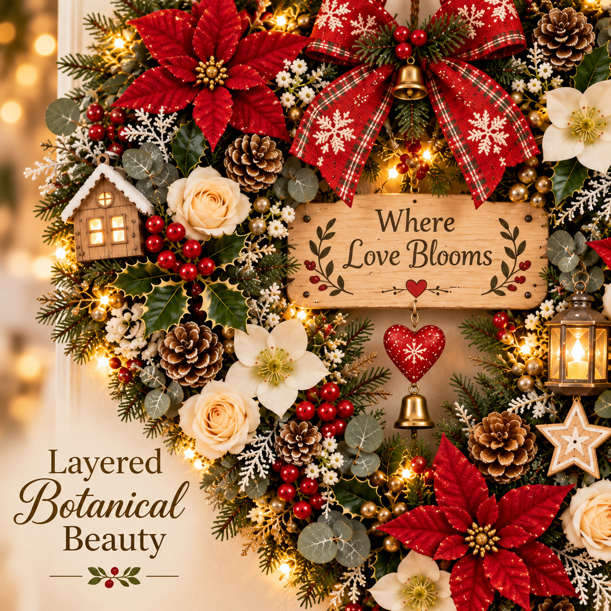 ❤️✨Where Love Comes Home™ – Christmas Heart Wall Decor